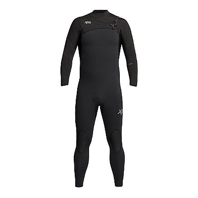 MEN COMP X2 4/3 FRONT ZIP - BLACK 