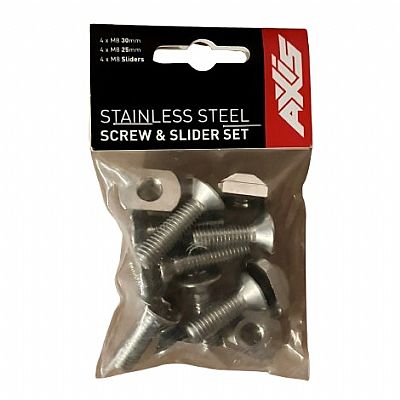STAINLESS SCREW & SLIDER SET